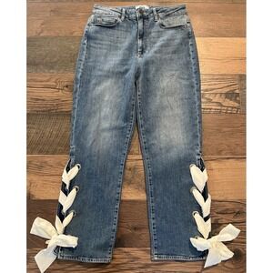 PAIGE Women's High Rise Jeans - Light Blue